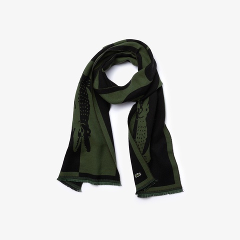 LACOSTE L!VE ユニセックス 2トーンウールブレンドスカーフ