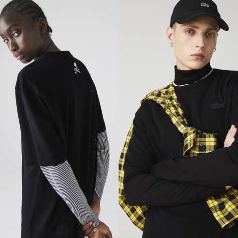 『Lacoste x mastermind JAPAN』 クルーネックピケTシャツ