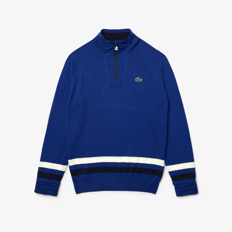 LACOSTE SPORT Coolmax®︎ハーフジップウールゴルフセーター