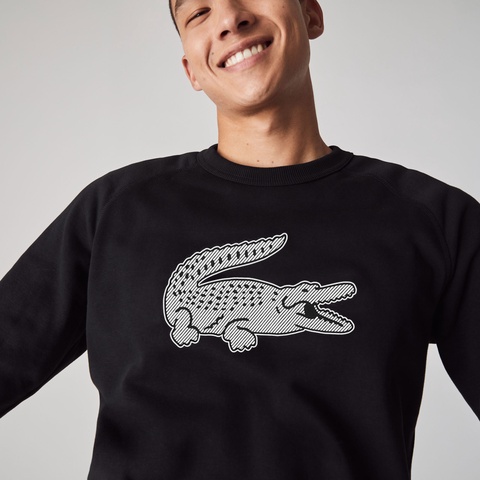 LACOSTE SPORT ラバーワニパッチクルーネックスウェットシャツ
