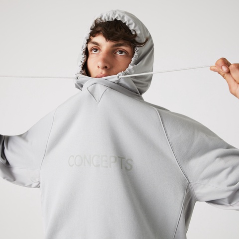 『Lacoste x CONCEPTS』 WEB限定 フードレイヤードクルーネックスウェット