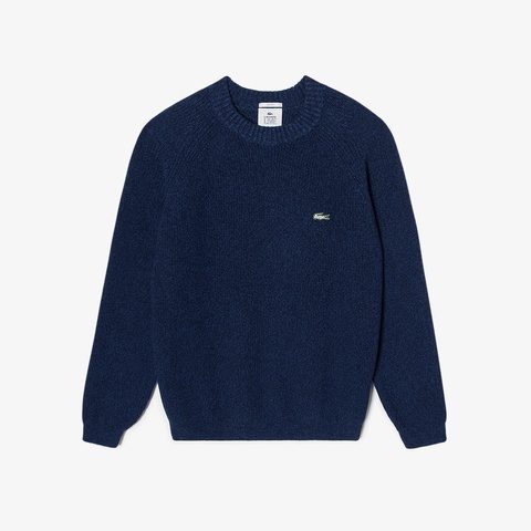 LACOSTE L!VE ユニセックス ミックスリブセーター
