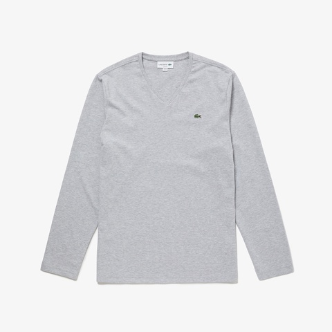 VネックロングTシャツ