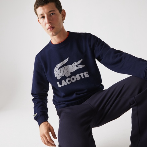 フロッキープリントクルーネックスウェット
