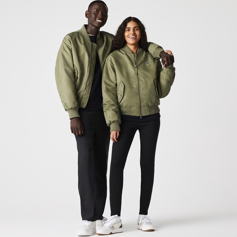 LACOSTE L!VE ユニセックス フェルトロゴMA-1ジャケット