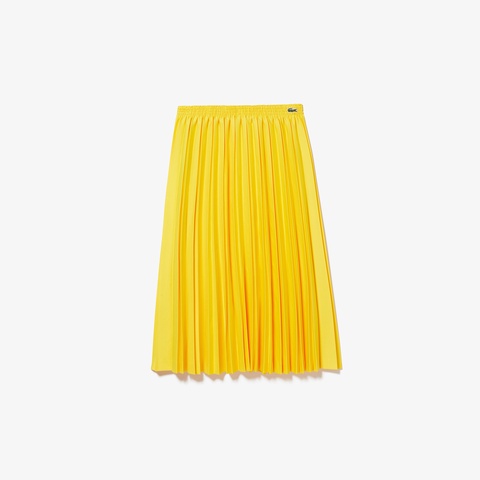 『Fashion Show』 ハイウエストソリッドロングプリーツスカート