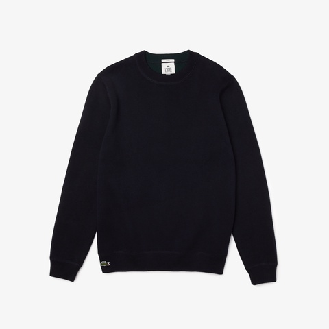 LACOSTE L!VEリバーシブルコットンニットセーター