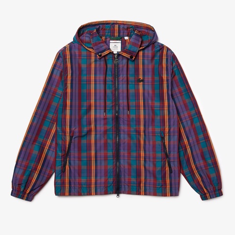 LACOSTE L!VE チェックジップジャケット