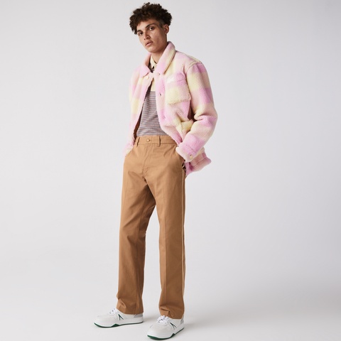 LACOSTE L!VEサイドパイピングチノパンツ