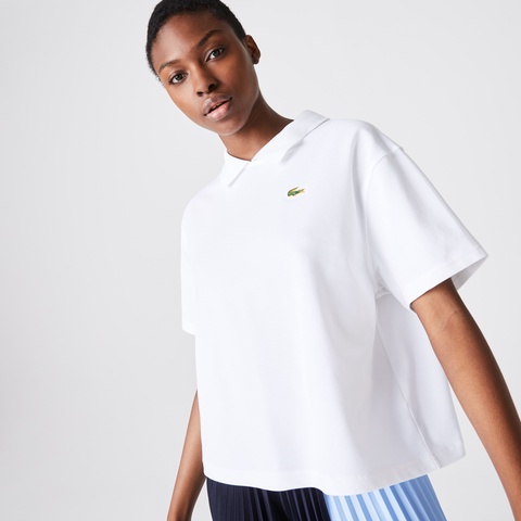 LACOSTE L!VEバックプラケットアレンジポロシャツ