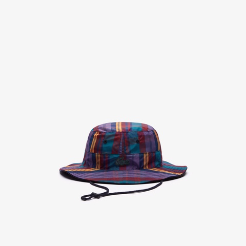 LACOSTE L!VE チェックサファリハット