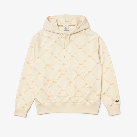 LACOSTE L!VE総柄フードスウェット