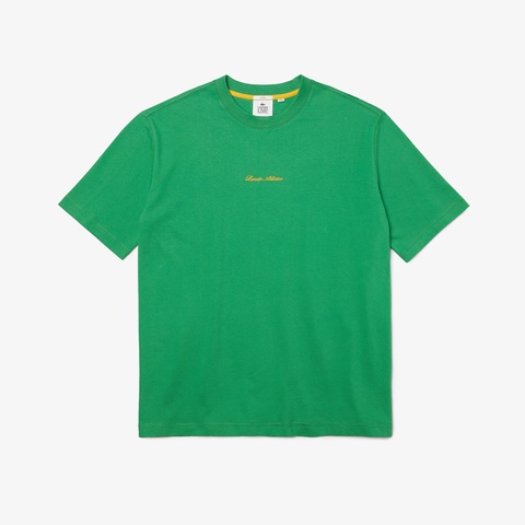 LACOSTE L!VEゴールドネームステッチTシャツ