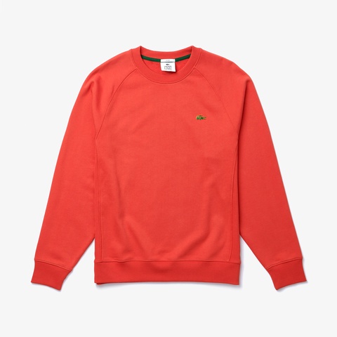 LACOSTE L!VEメタルバッジクルーネックスウェット