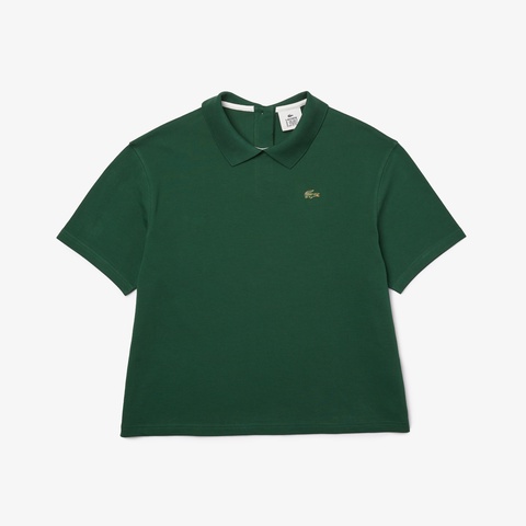 LACOSTE L!VEバックプラケットアレンジポロシャツ