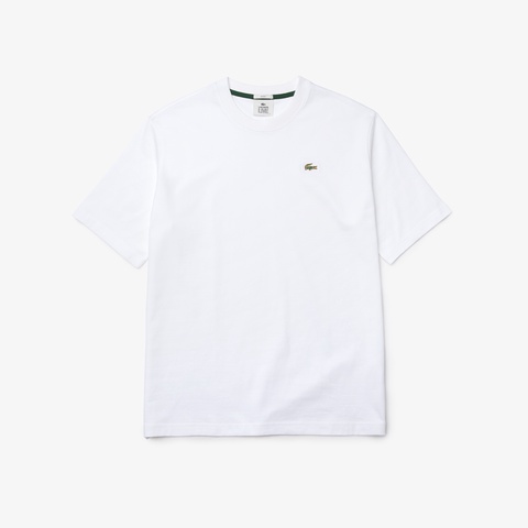 LACOSTE L!VEメタルバッジTシャツ