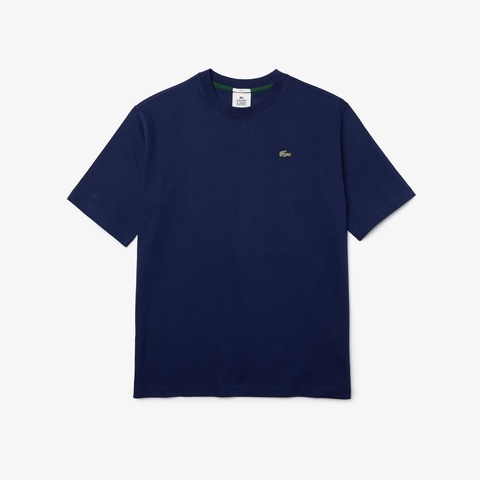LACOSTE L!VEメタルバッジTシャツ