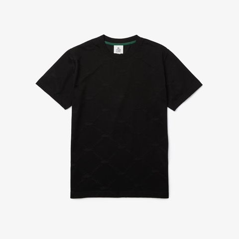 LACOSTE L!VEワントーンジャカードニットTシャツ