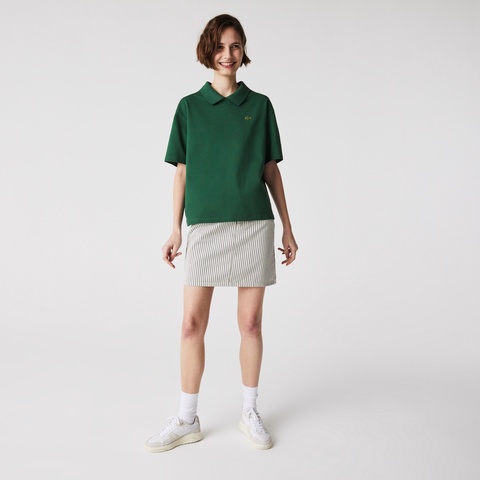LACOSTE L!VEバックプラケットアレンジポロシャツ