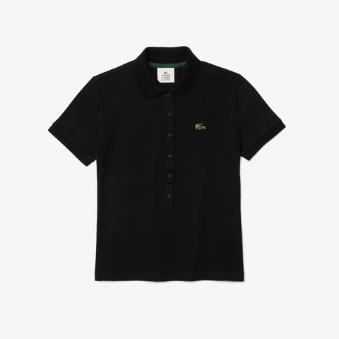 LACOSTE L!VE6つボタンメタルワニロゴバッジポロシャツ
