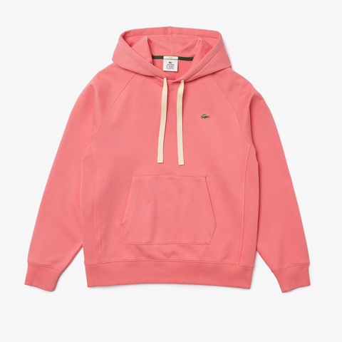 LACOSTE L!VEメタルワニロゴバッジスウェットパーカ