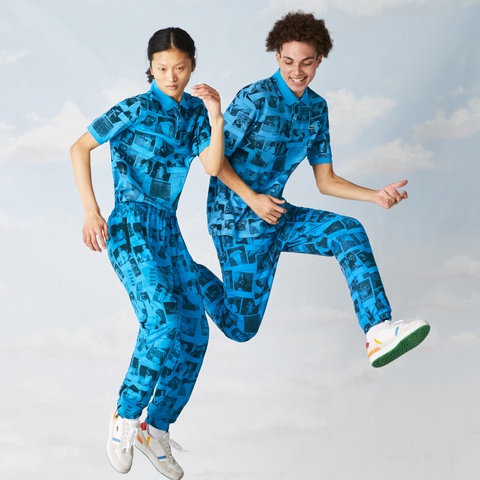 LACOSTE L!VE POLAROIDコラボレーションイージーパンツ