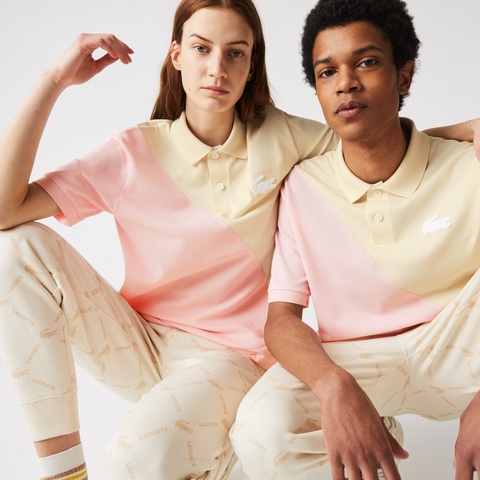 LACOSTE L!VE バイカラールーズポロシャツ