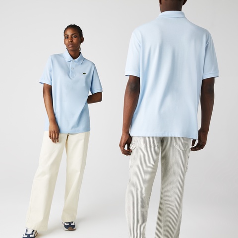 LACOSTE L!VEメタルバッジルーズフィットポロシャツ