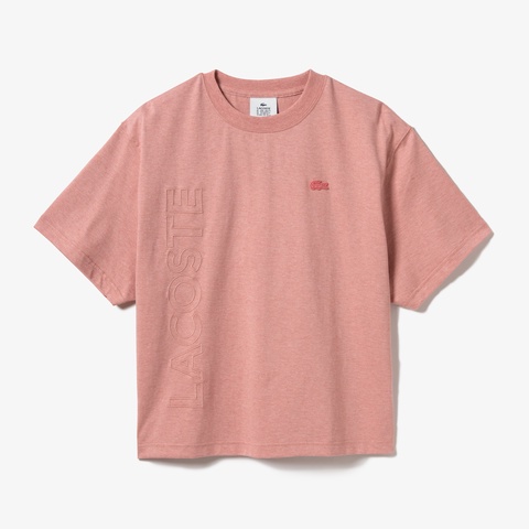 LACOSTE L!VE ネームステッチボックスTシャツ