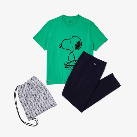 『Peanuts x Lacoste』ストレッチコットンパジャマセット