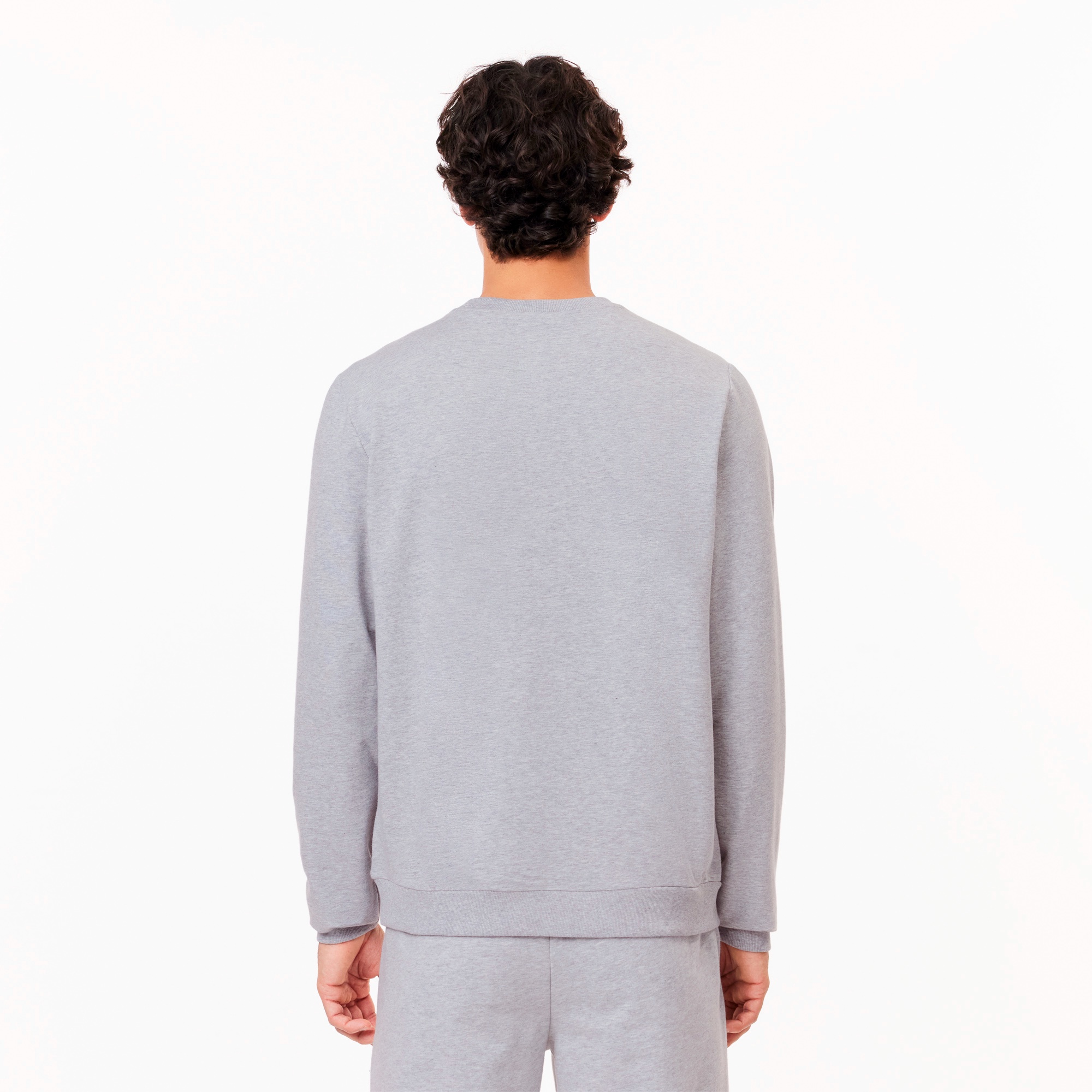 フロッキープリントコットンブレンドスウェットシャツ