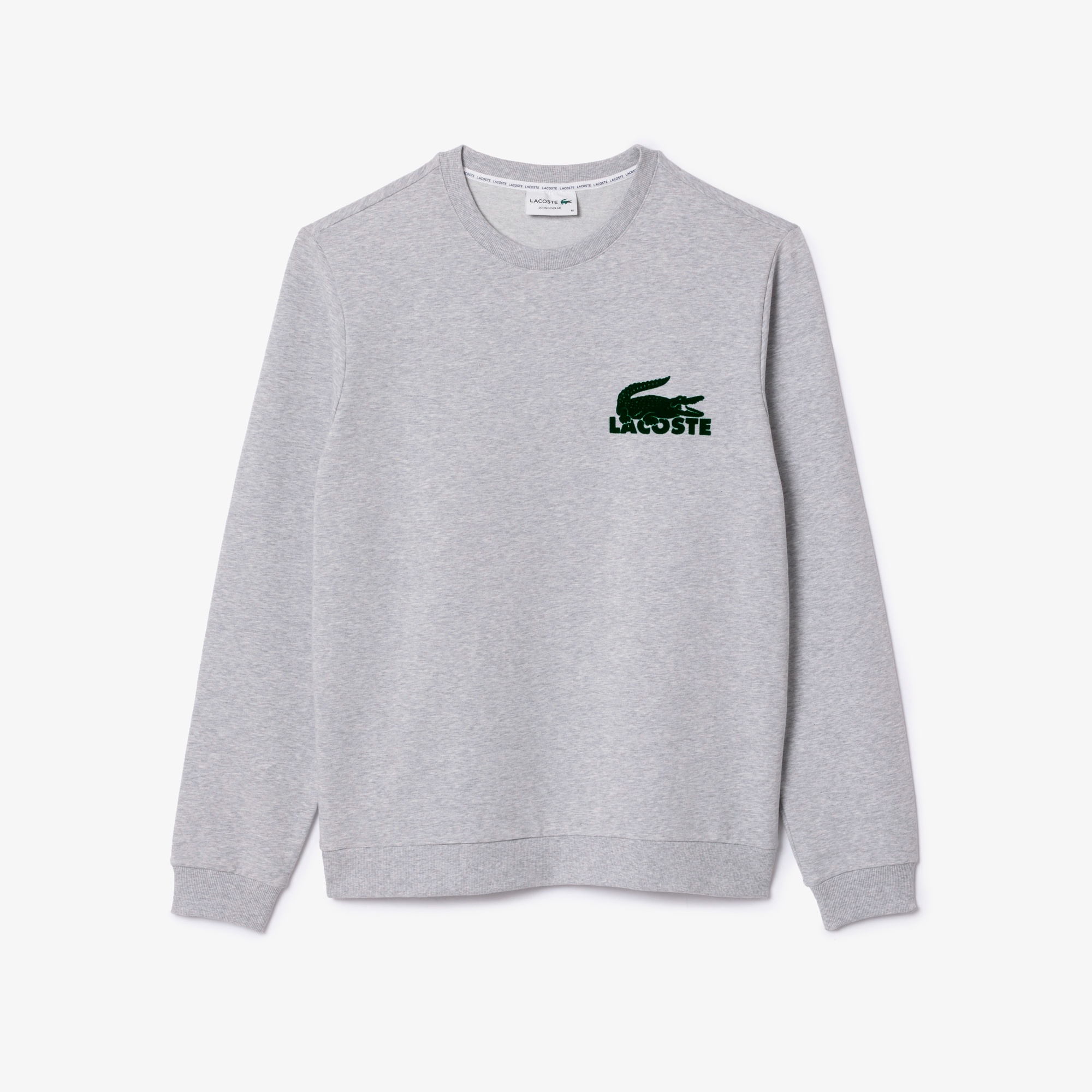 フロッキープリントコットンブレンドスウェットシャツ