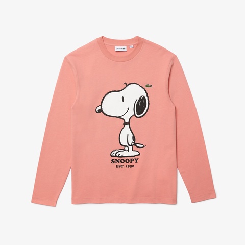 『Peanuts x Lacoste』オーガニックコットンTシャツ