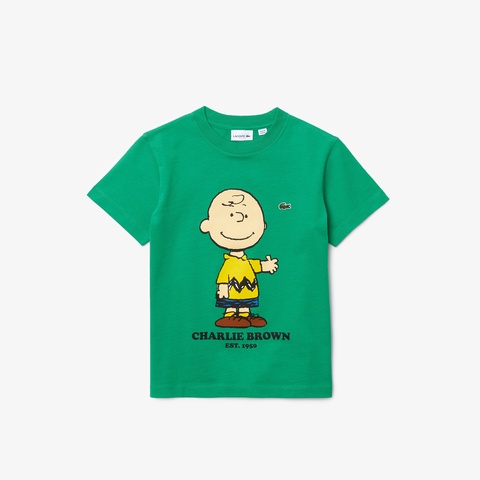 『Peanuts x Lacoste』ボーイズチャーリー・ブラウンTシャツ