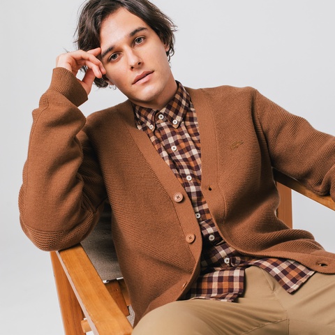 Karl Karl®ミリタリーニットカーディガン