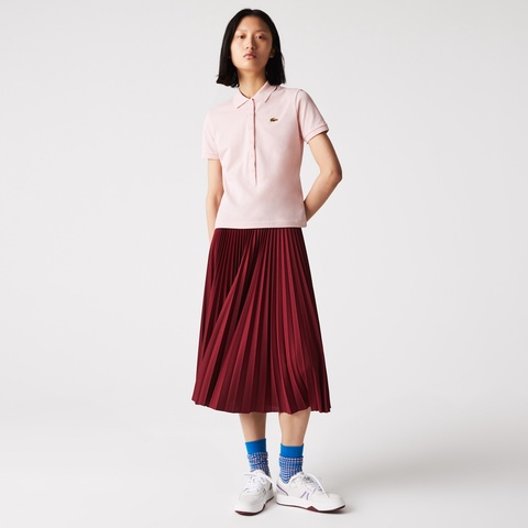 LACOSTE L!VE6つボタンメタルワニロゴバッジポロシャツ