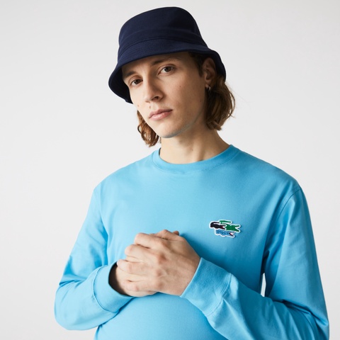 マルチクロックエンブレム オーガニックコットンクルーネックロングスリーブTシャツ
