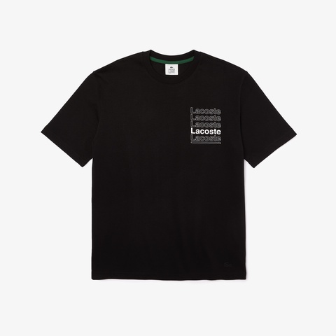 LACOSTE L!VE レタリングTシャツ