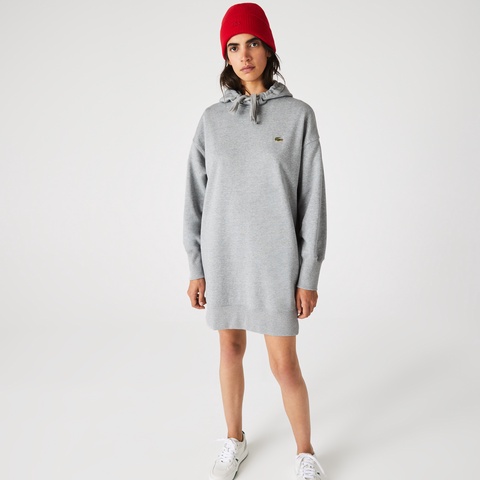 LACOSTE L!VEスウェットパーカドレス