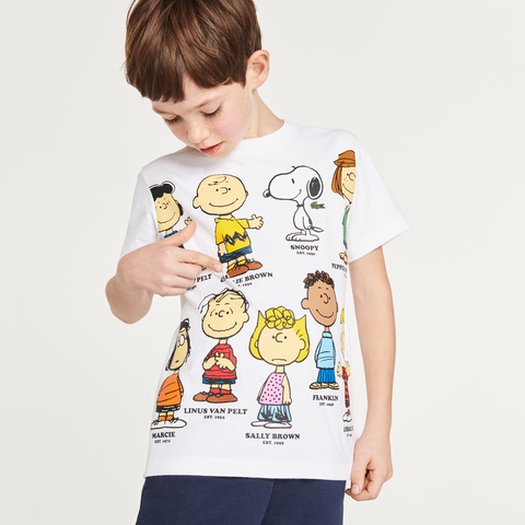 『Peanuts x Lacoste』ボーイズチャーリー・ブラウンTシャツ