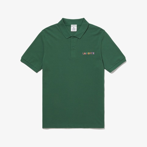 LACOSTE L!VE マルチカラーネームポロシャツ