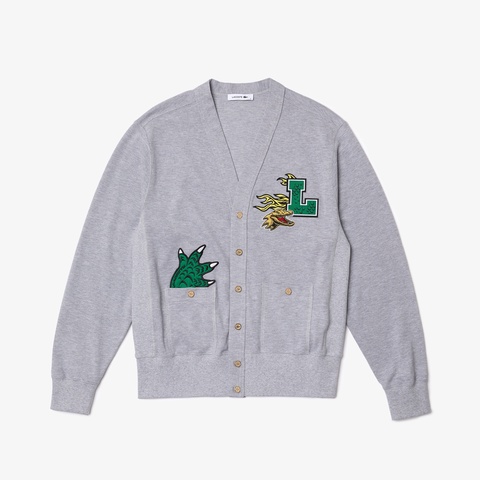 『Fashion Show』バッジVネックコットンカーディガン