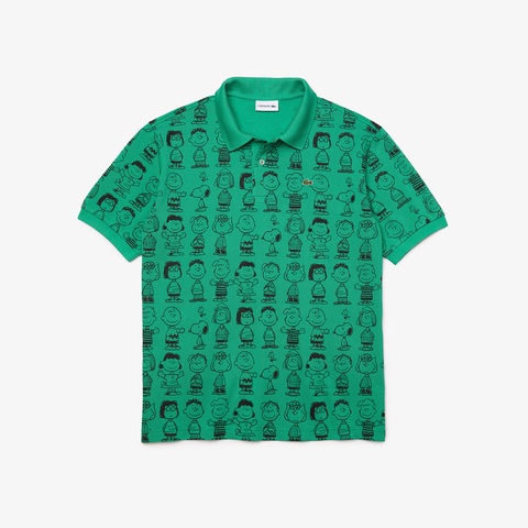 『Peanuts x Lacoste L!VE 』総柄ポロシャツ
