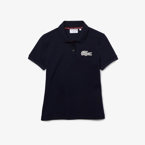 Made In France レースクロックエンブレムポロシャツ
