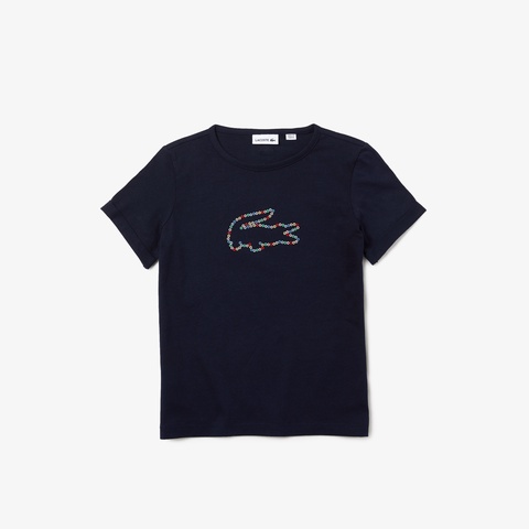 カラフルドットクロック ガールズTシャツ