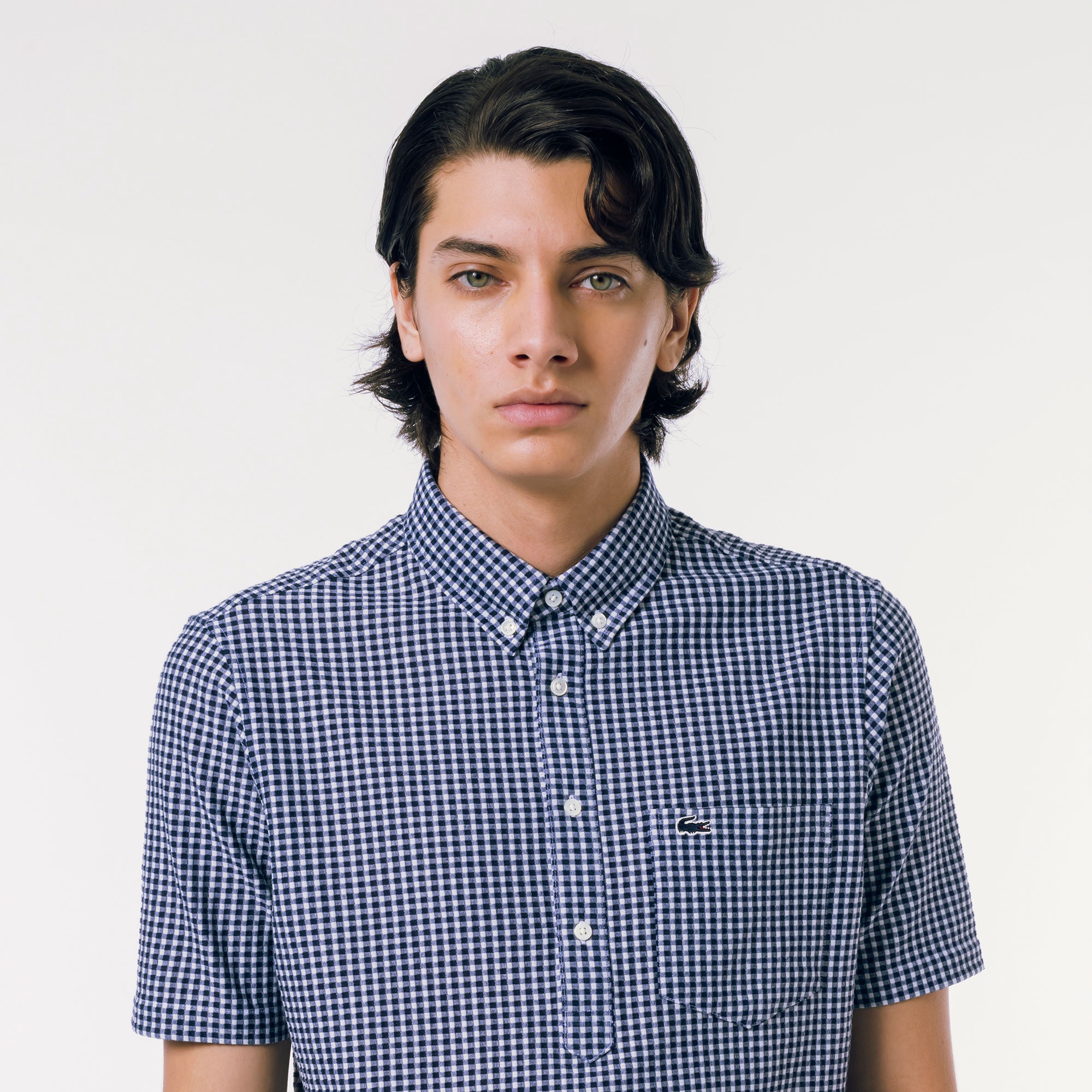 クールマックスブレンドジャガード半袖ポロシャツ