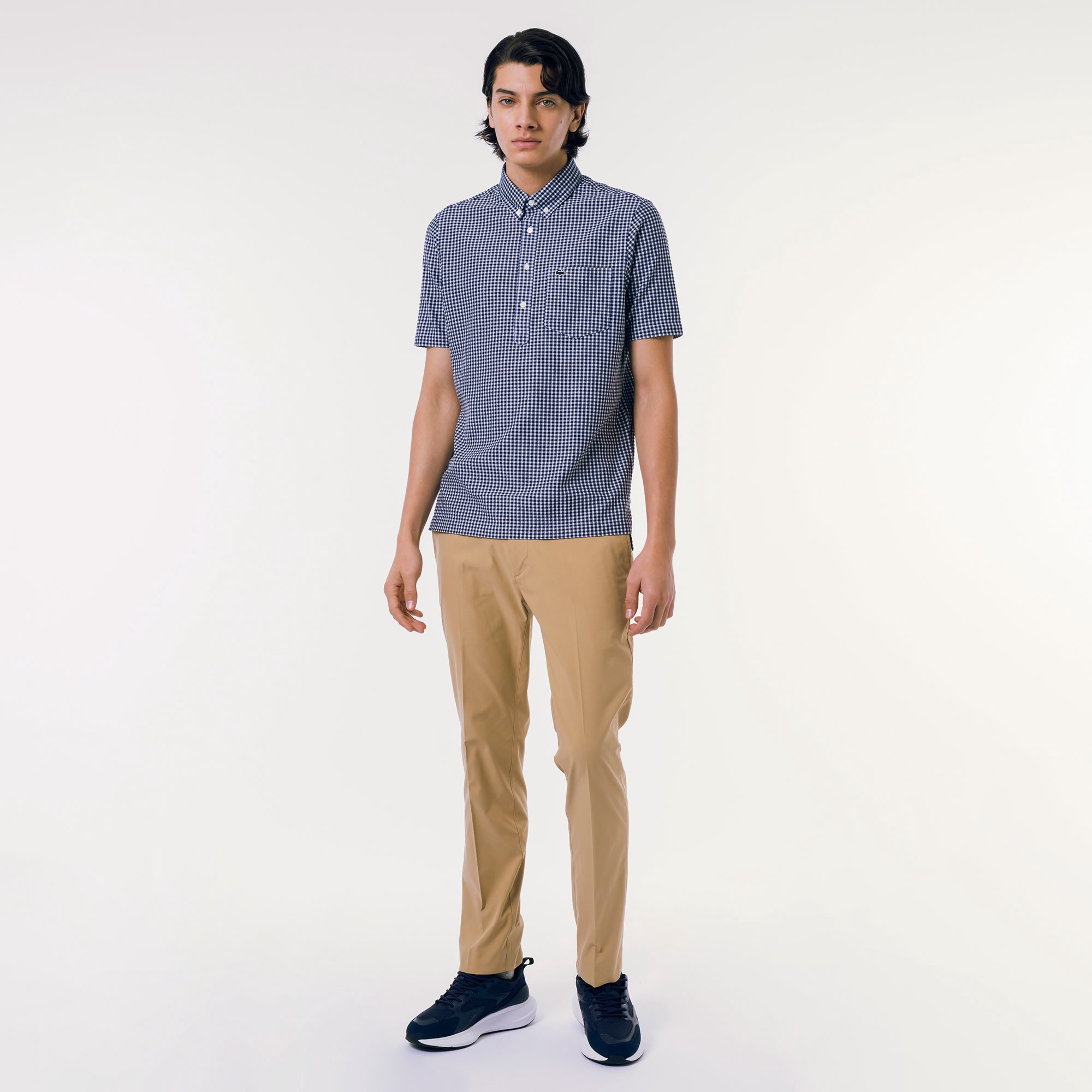 クールマックスブレンドジャガード半袖ポロシャツ