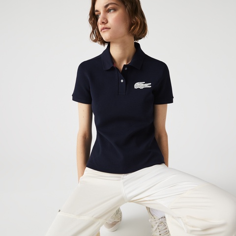 Made In France レースクロックエンブレムポロシャツ