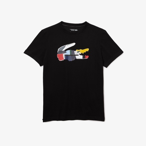 パッチワーク風クロックプリントウルトラドライTシャツ