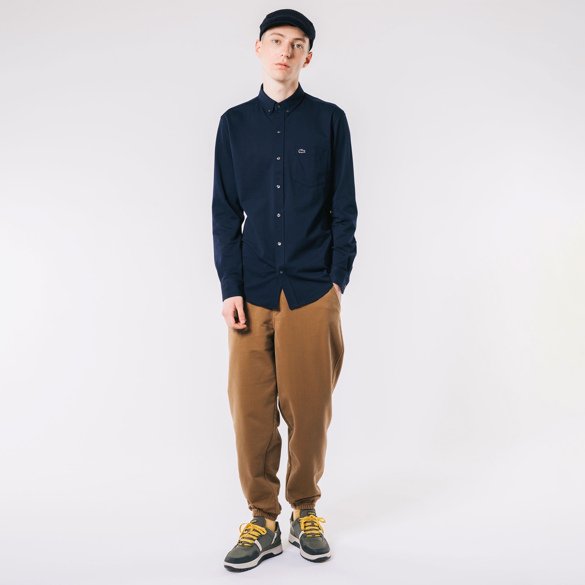 クールマックスブレンド鹿の子地シャツ